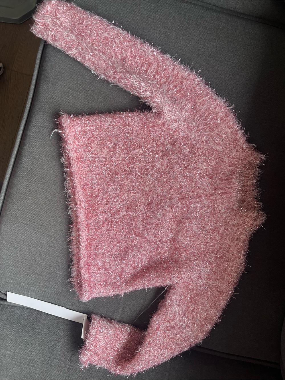 Cozy Pink Fuzzy Women's Sweater